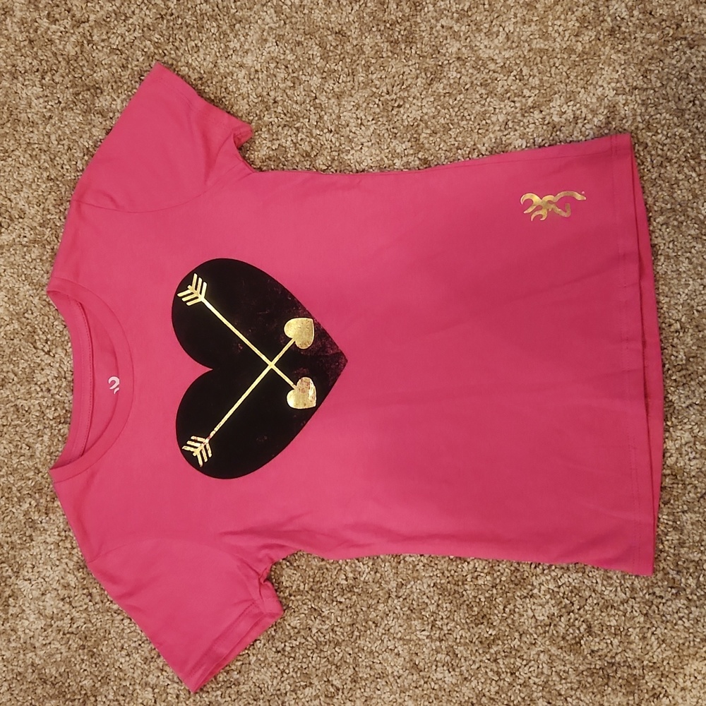 Browning girls tshirt, size medium